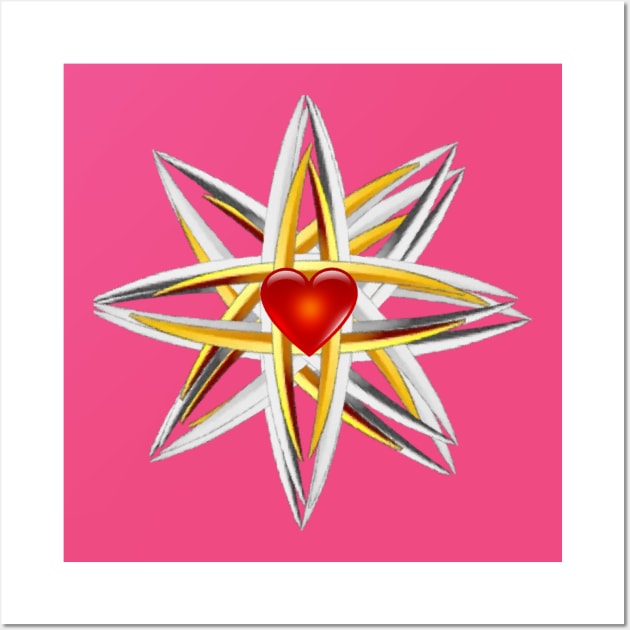 star heart Wall Art by Dilhani